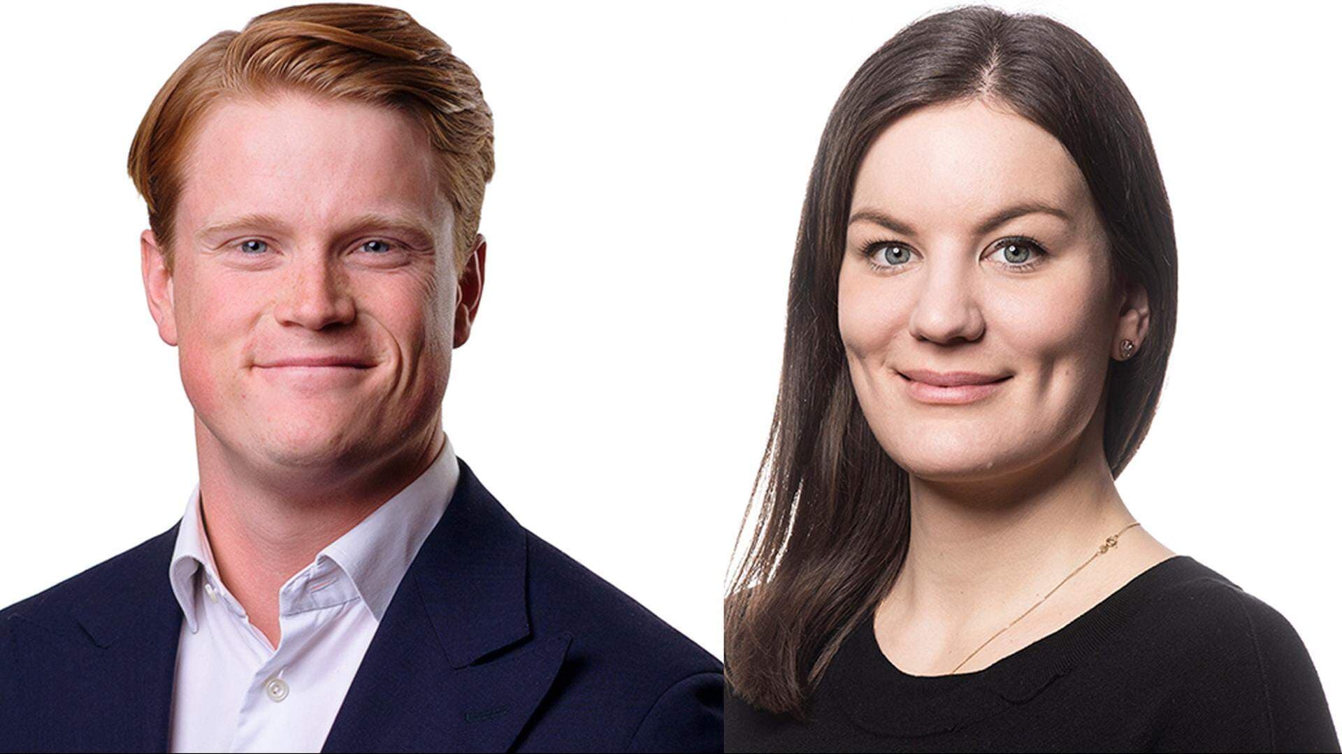 Ingrid Serup, expert handelspolitik, och Björn Wedin, expert handelspolitik.