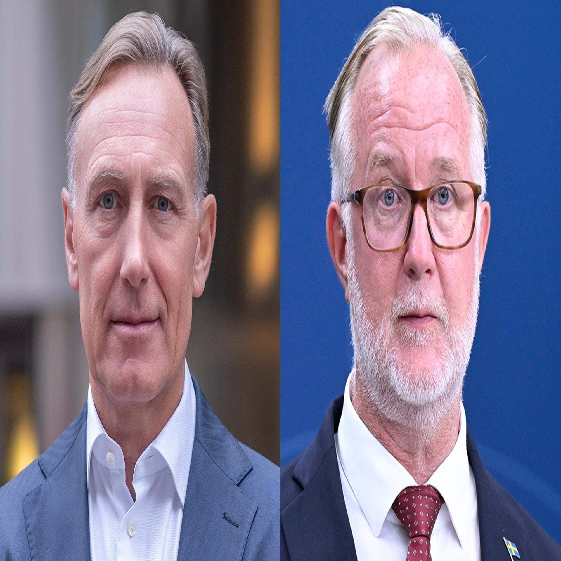 Vd Jan-Olof Jacke och utbildningsminister Johan Pehrson (L).