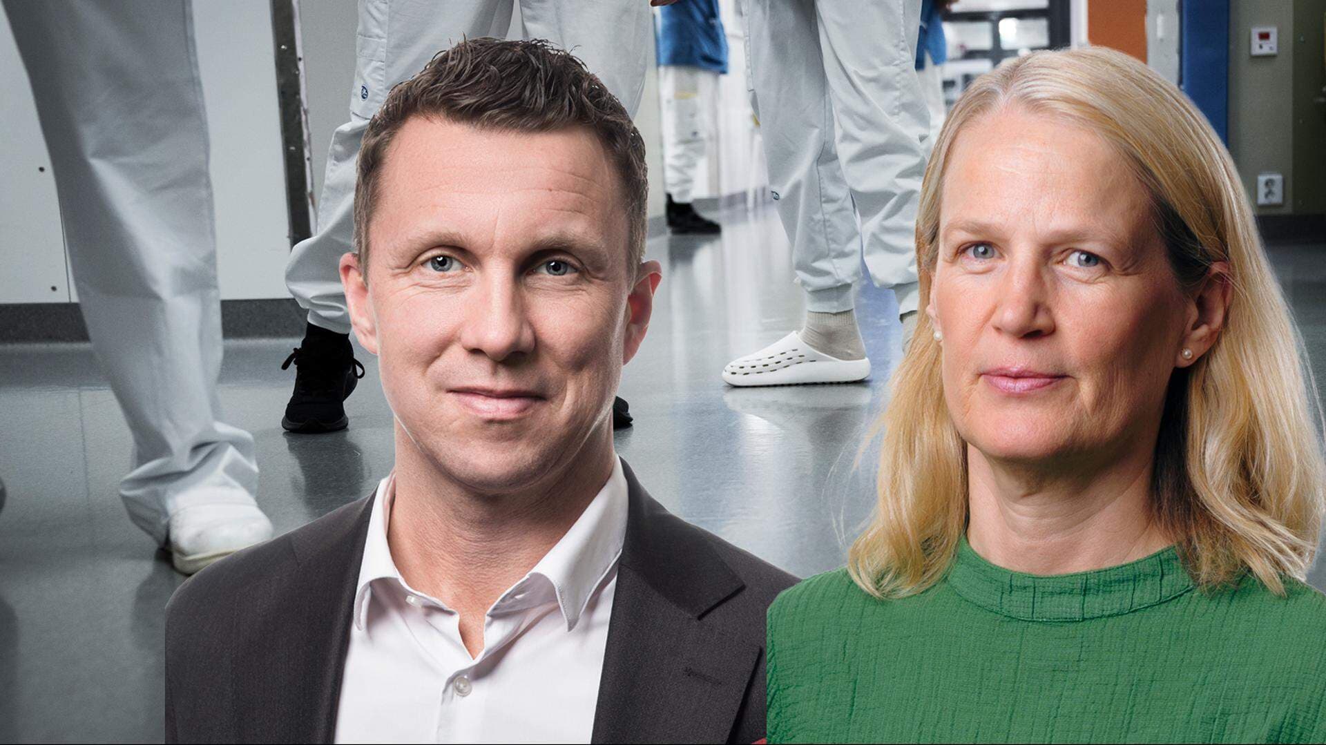 Experterna Amelie Berg och Patrik Karlsson.