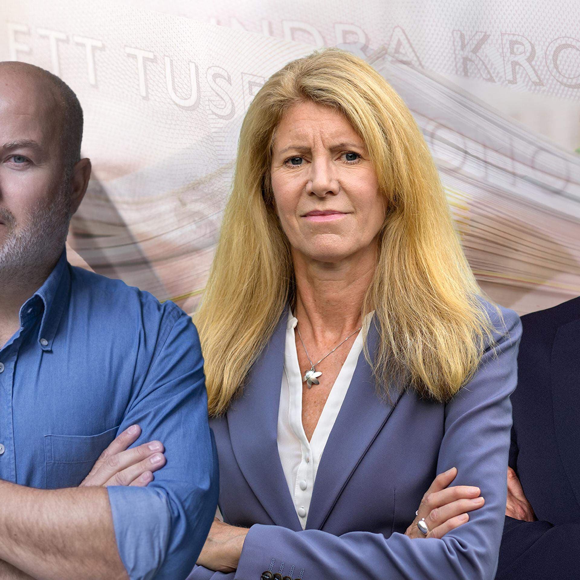 Sven-Olov Daunfeldt, chefsekonom, Kerstin Hallsten, chefekonom på Industriarbetsgivarna och Erik Spector, chefekonom Teknikföretagen.