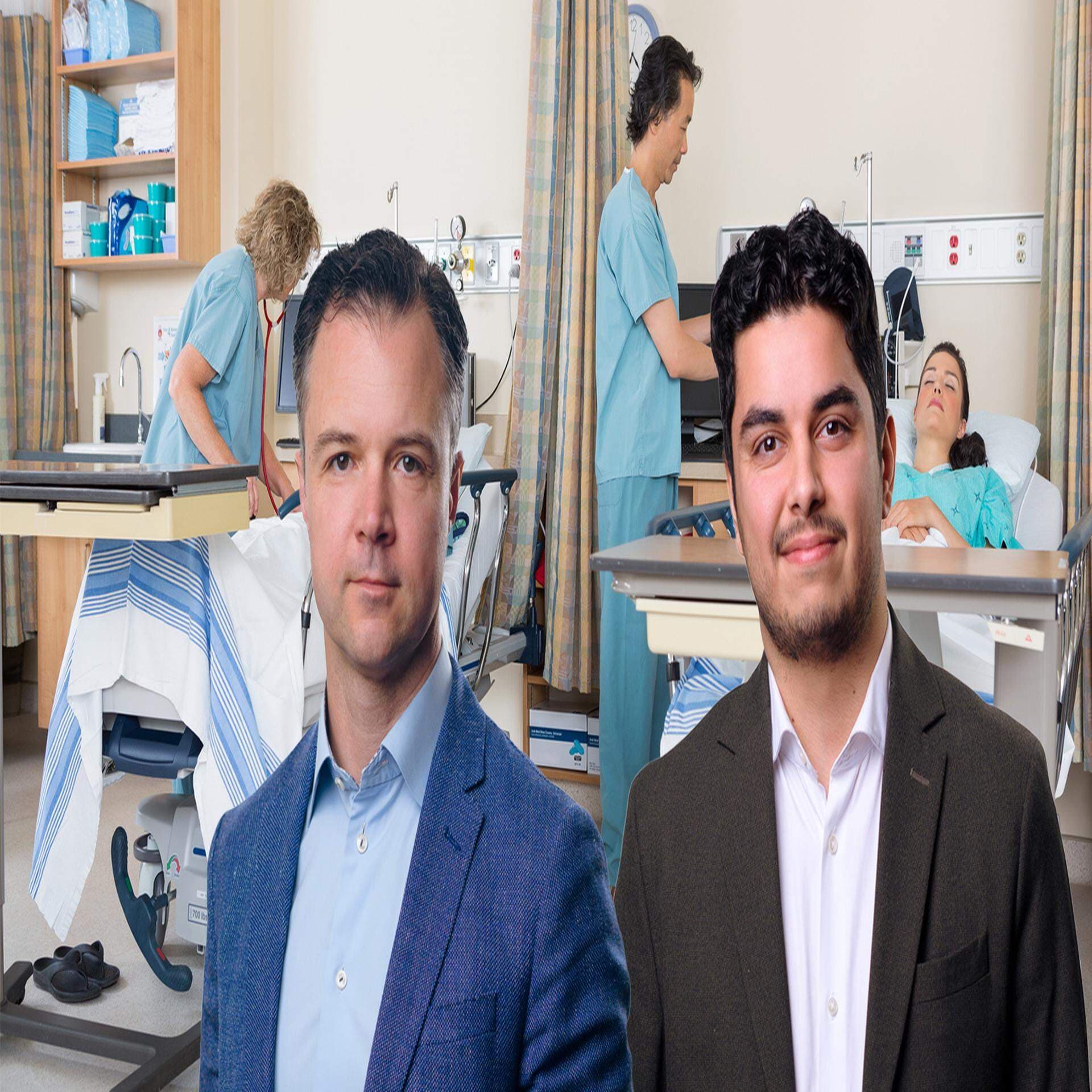 Nikolaj Angelov, kvantitativ analytiker, och Arian Mosaddegh, kvantitativ analytiker.