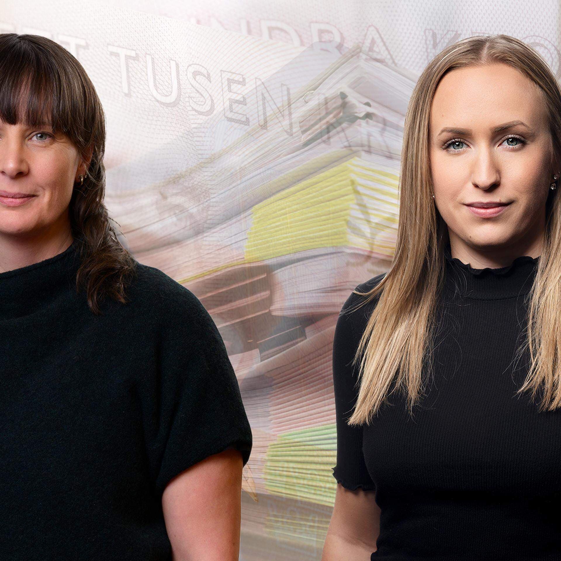 Isabelle Galte Schermer, expert jämställdhet, och Camilla Gannvik, expert lönebildning.